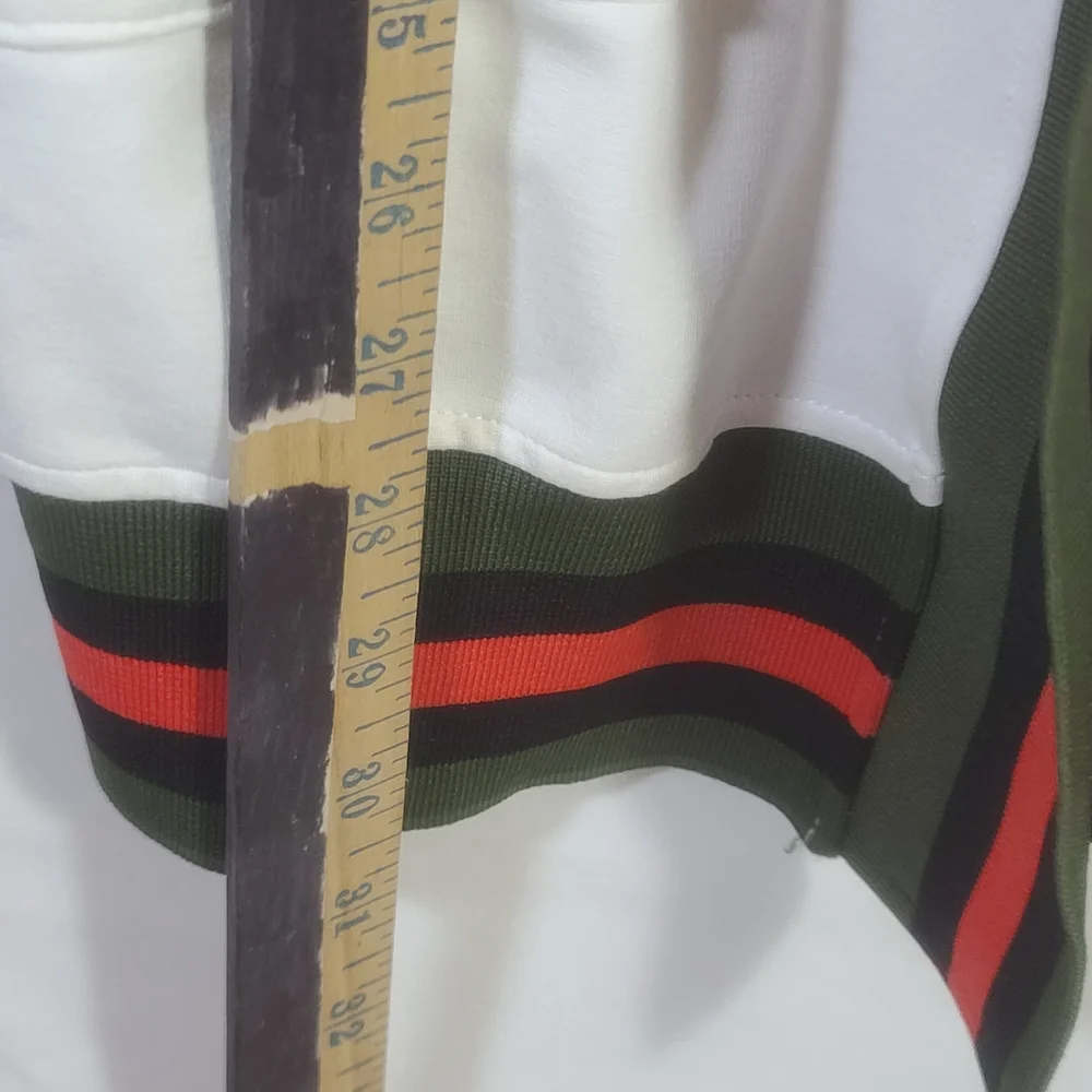 Haute Shore Women's Cody Open-Front Cardigan Sweater Off White Striped One Size - Picture 12 of 14